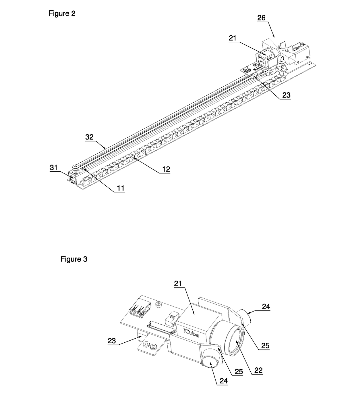 Scanning Device and Method for Use in an Automated Analyser