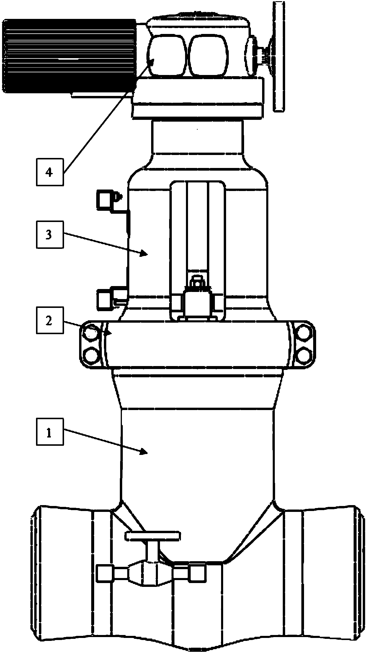 Main feed water isolating valve