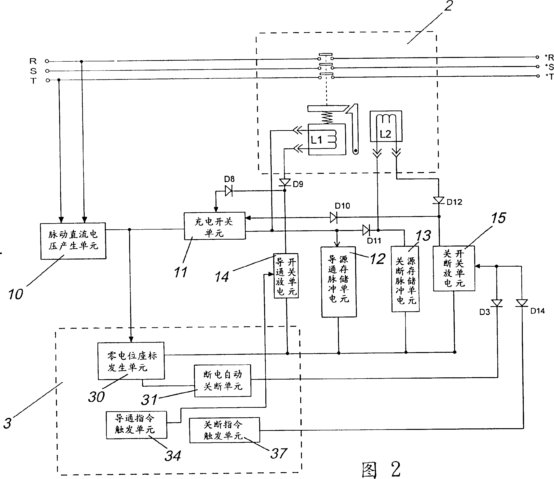 Low electric arc alternating current contactor