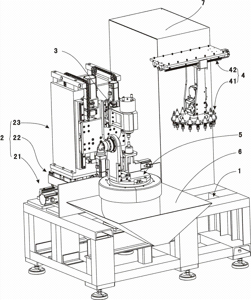 Numerical control machining tool and rotary work platform thereof