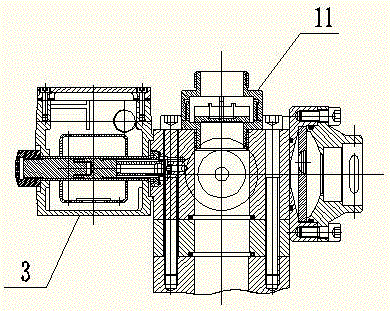 Valve set for hydraulic coupling