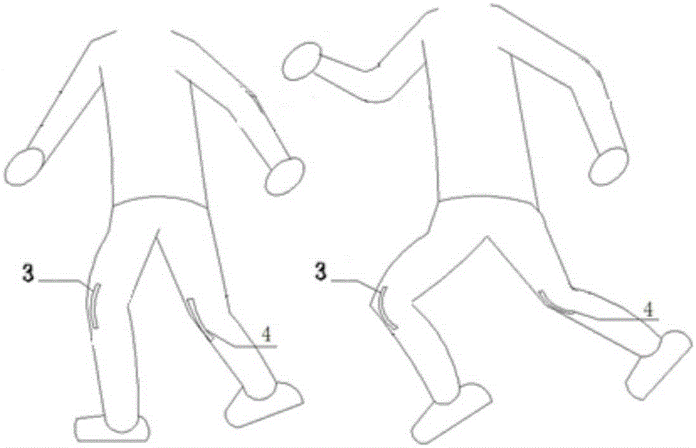 Device for recognizing human lower limbs movement posture by virtue of combined sensor