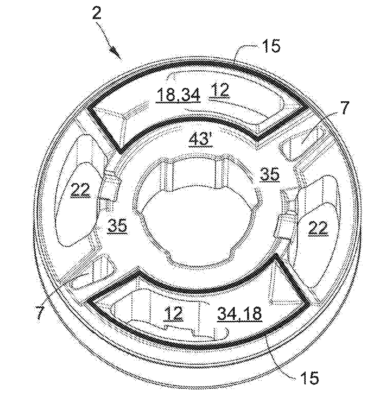 Controllable shock absorber for motor vehicles