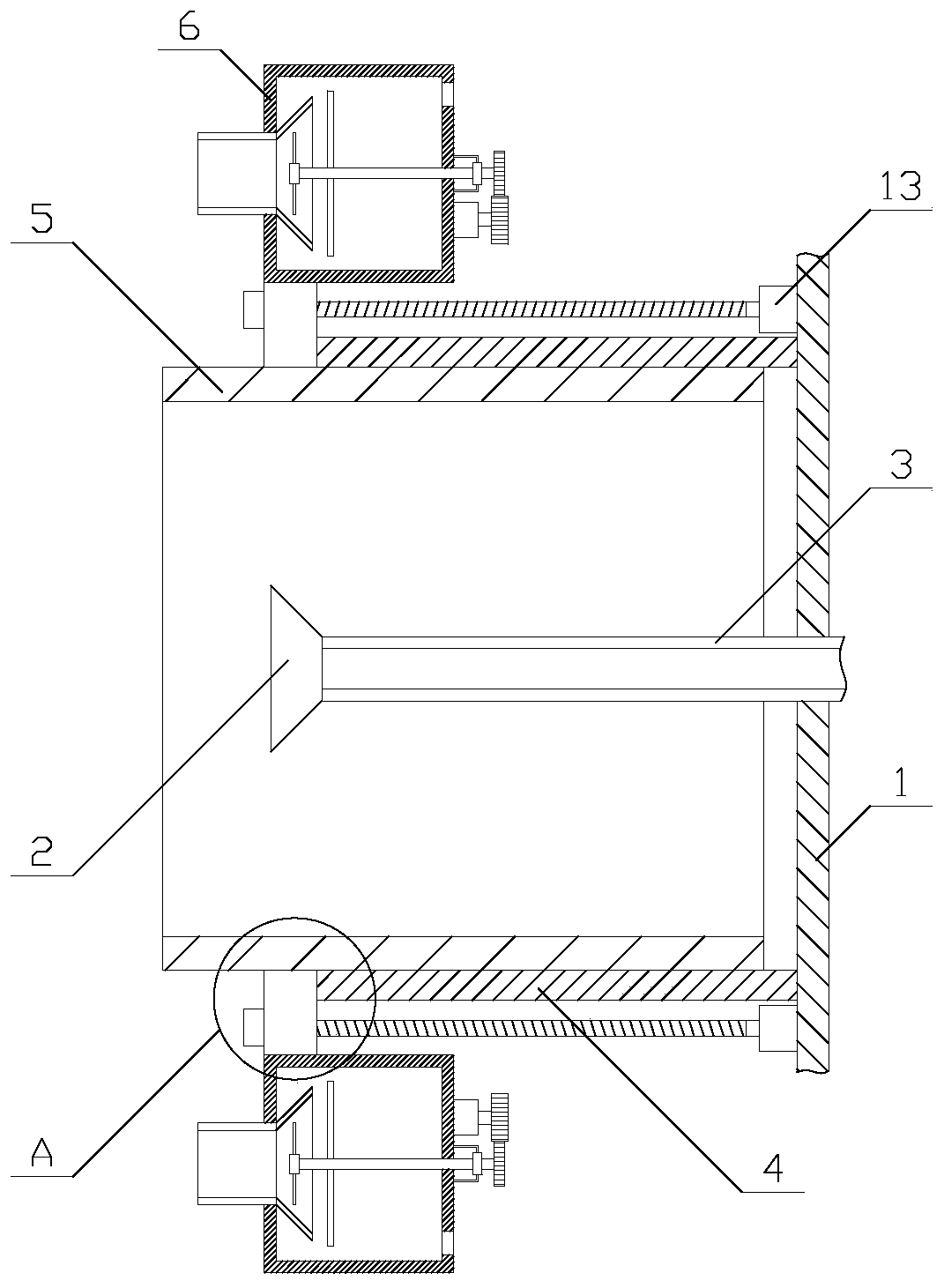 Dustproof paint spraying equipment for metal surface treatment