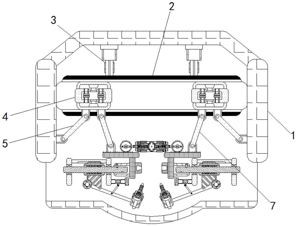 Automatic cutting pick machining and welding device of coal mining machine