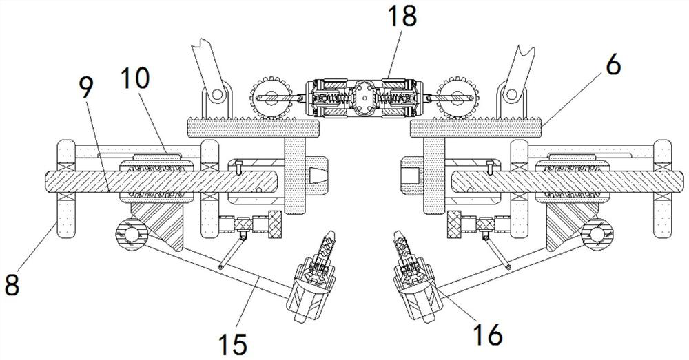 Automatic cutting pick machining and welding device of coal mining machine