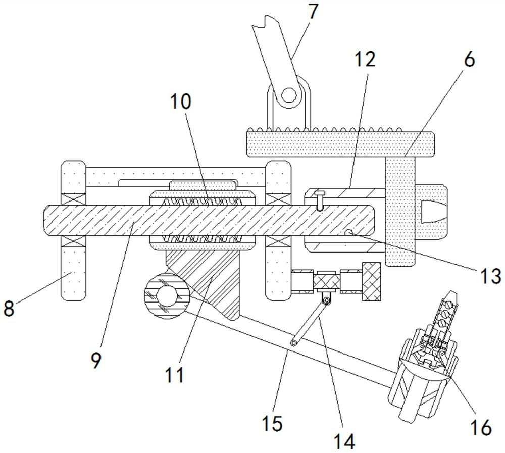 Automatic cutting pick machining and welding device of coal mining machine