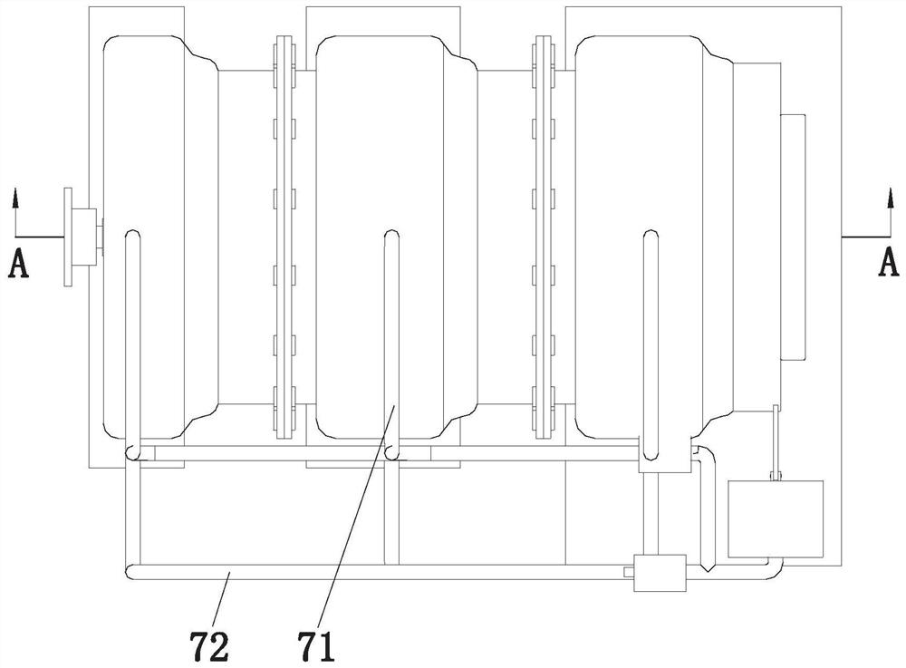 A transmission structure for a wind power generator