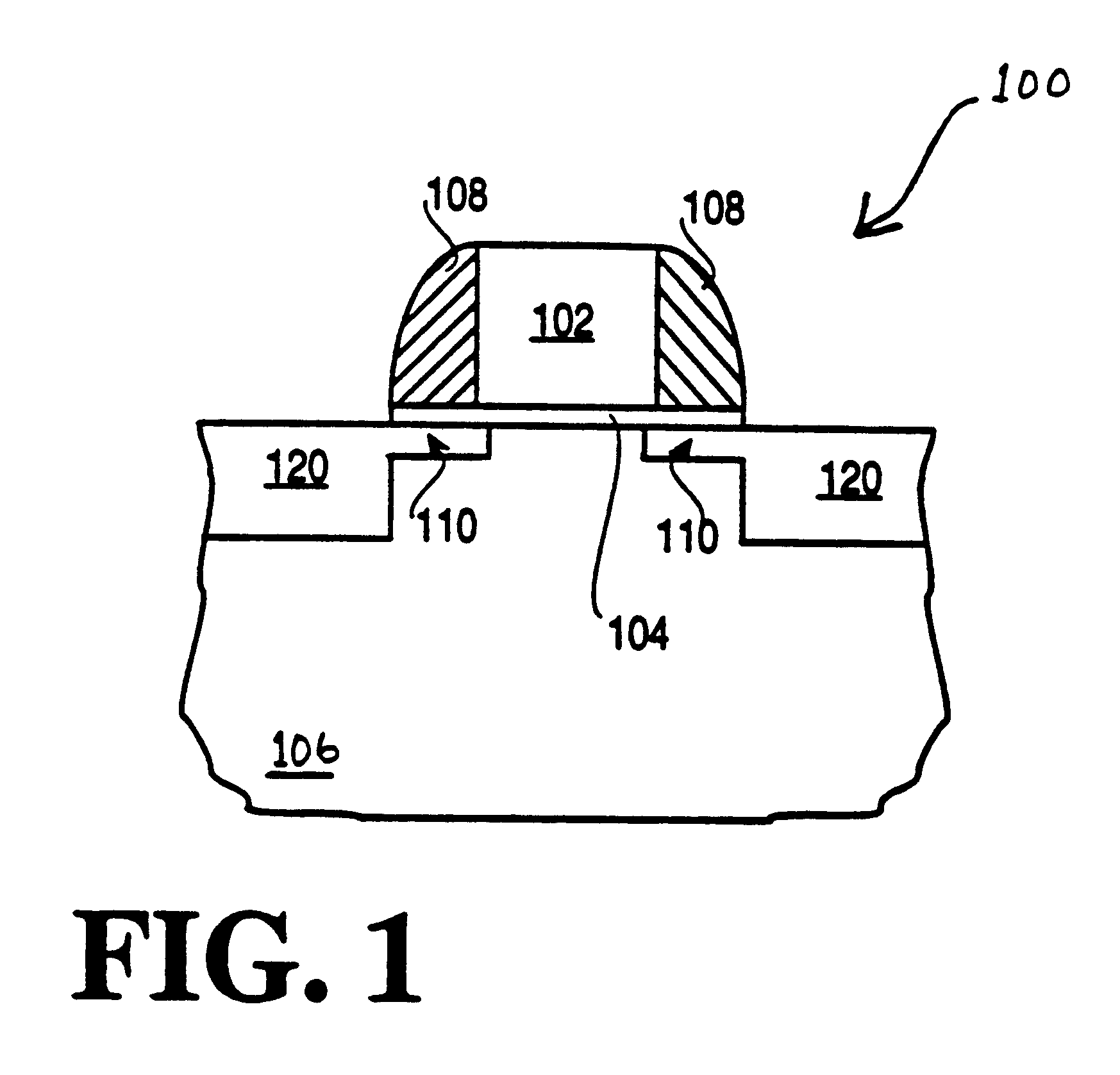 Semiconductor device having deposited silicon regions and a method of fabrication