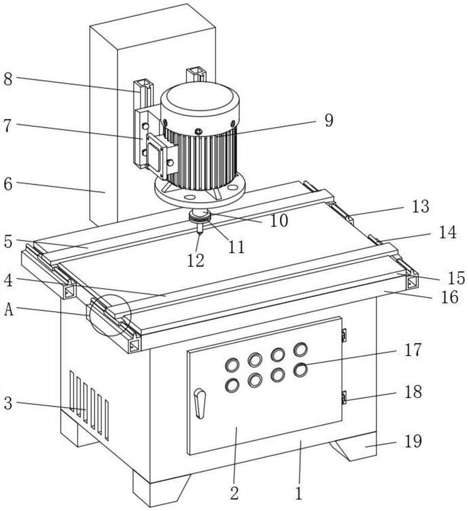 High-stability plate drilling device for civil engineering construction