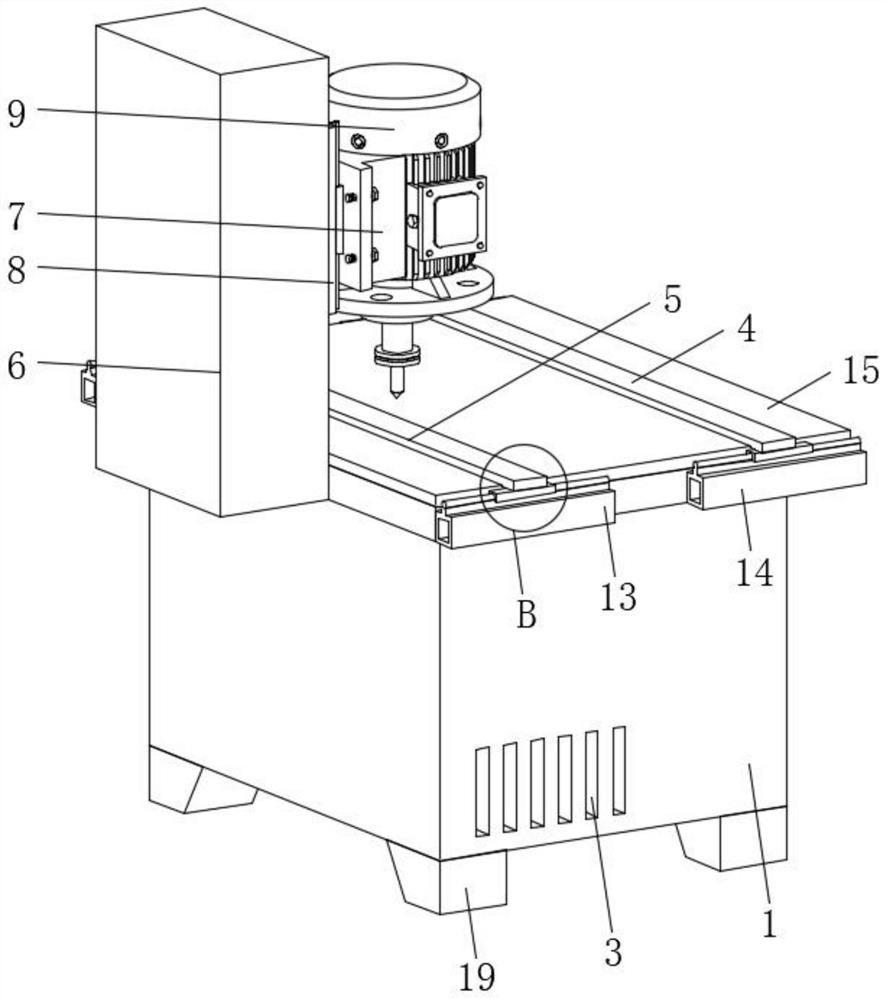 High-stability plate drilling device for civil engineering construction