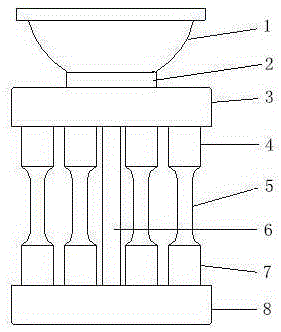 Method for reducing microporosity during casting of high-temperature alloy test bar
