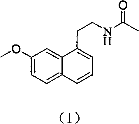 Synthetic method for agomelatine