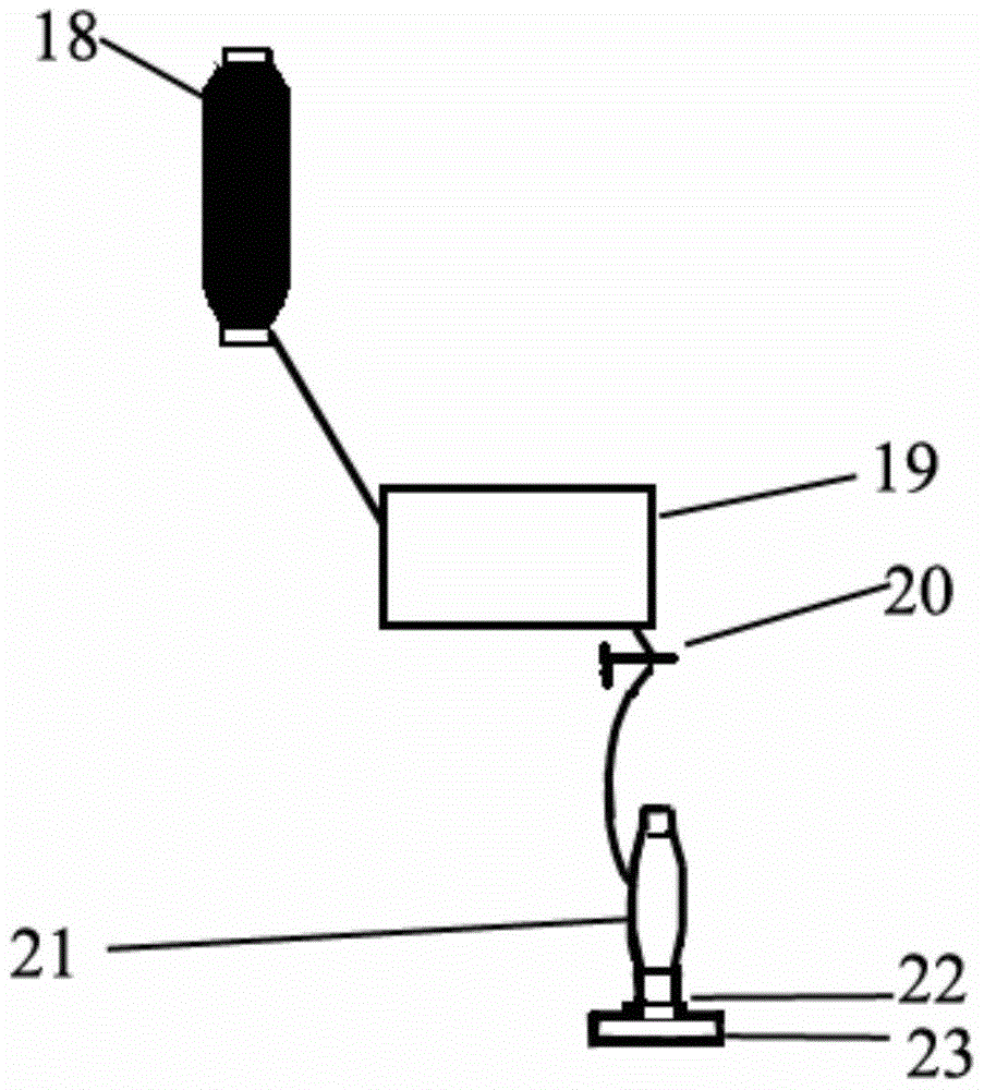 Color filament yarn spinning device of wool-like fabric and filament yarn processing method of fabric