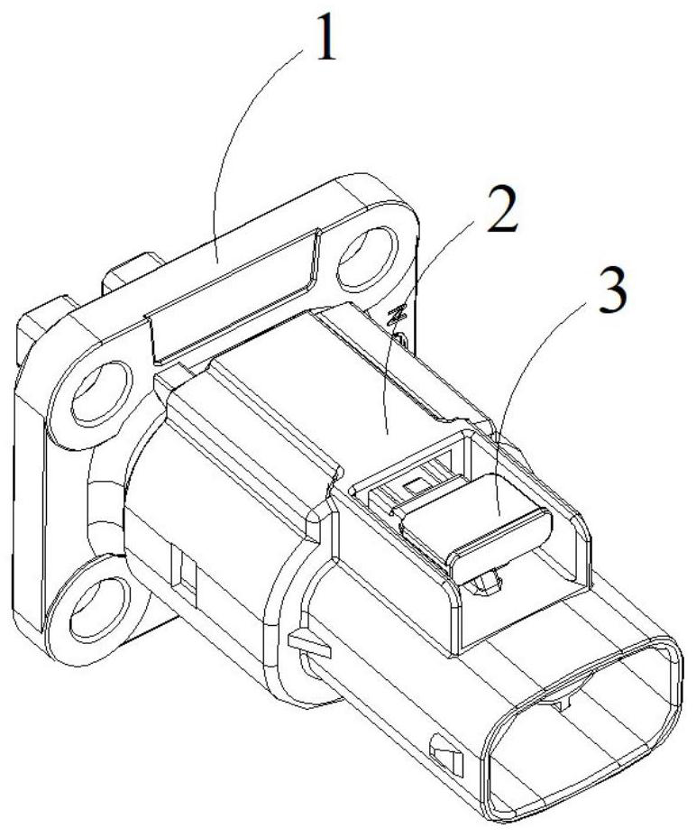 Connector with locking device