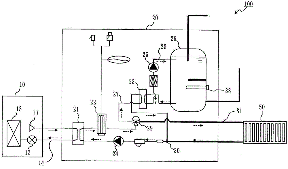 Hot water apparatus and failure notification method for hot water apparatus