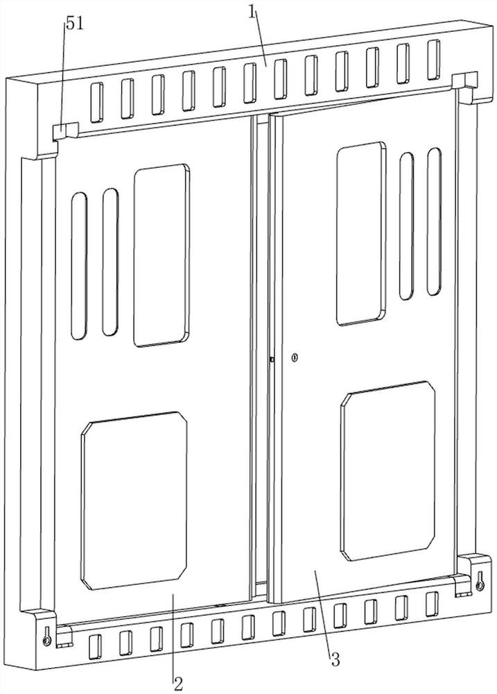 Fire-fighting fireproof door capable of being rapidly replaced