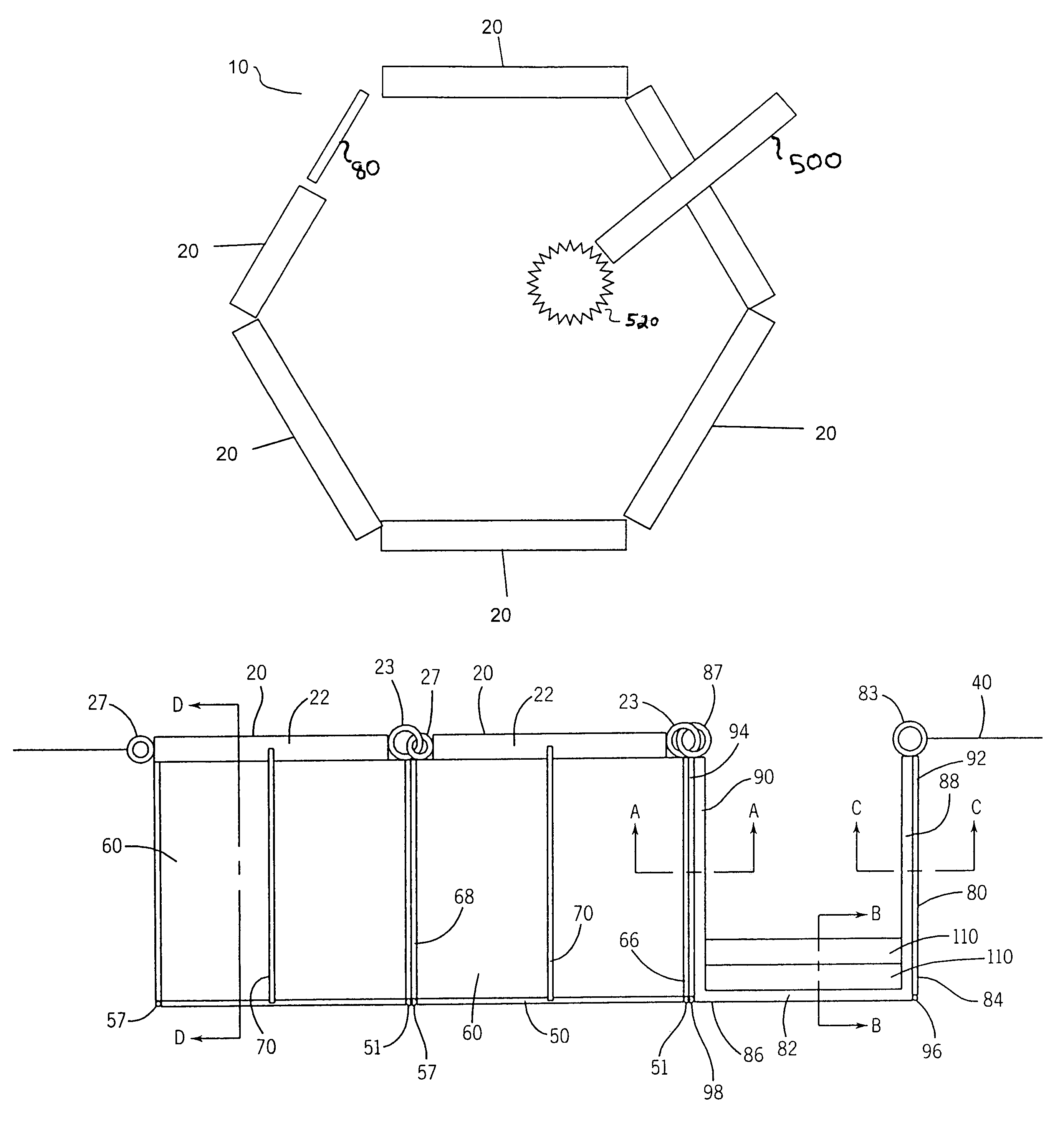 Method and system for building up land in a water-covered or water-surrounded area and land body formed by use of same