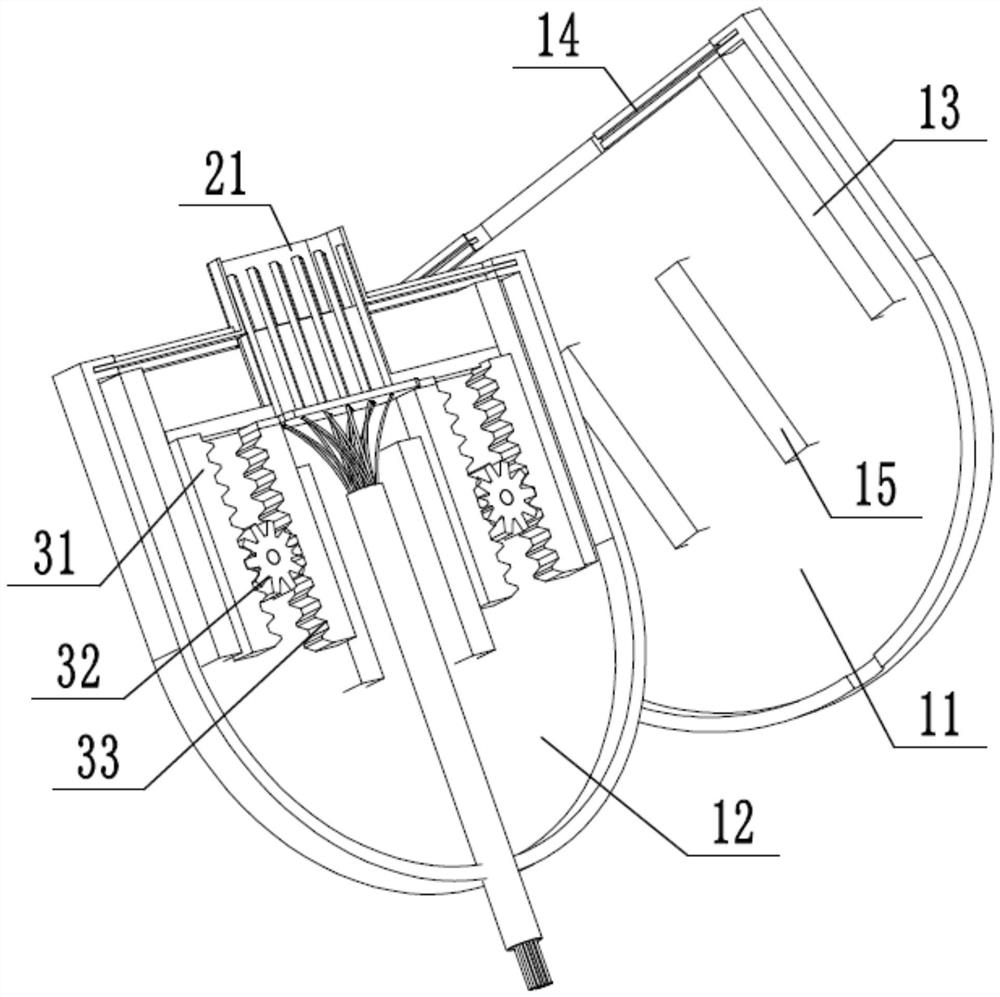 Anti-bending needle mechanism of vga line connector