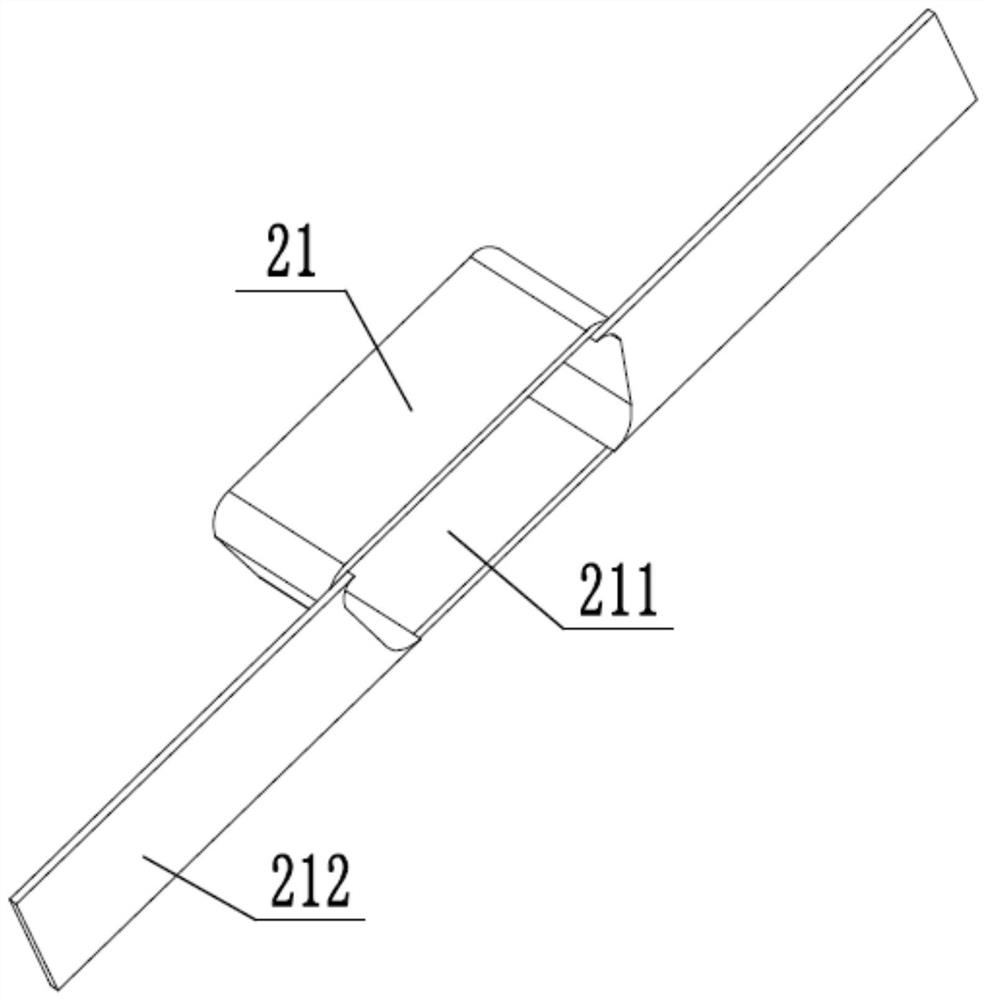 Anti-bending needle mechanism of vga line connector