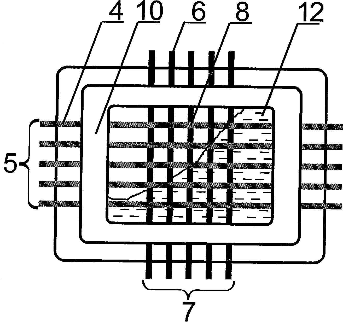 Construction method of micro point array in microchannel