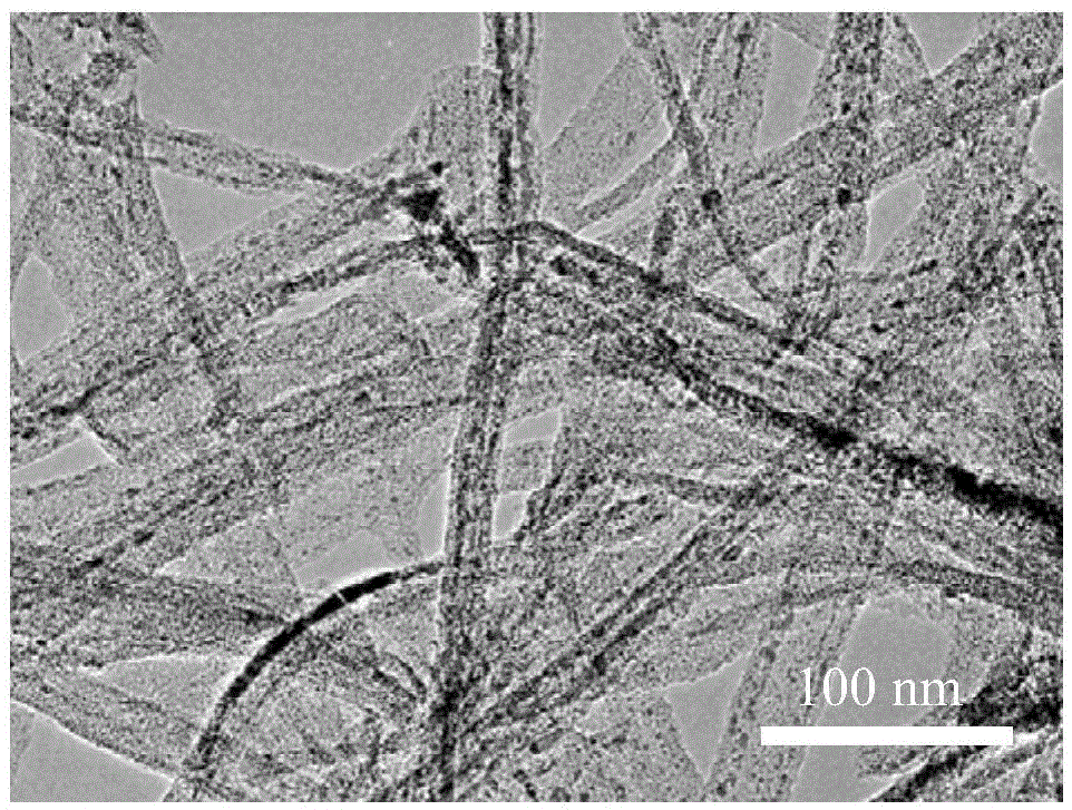 Preparation method of nitrogen-doped carbon nanofiber aerogel with inlaid molybdenum carbide particles