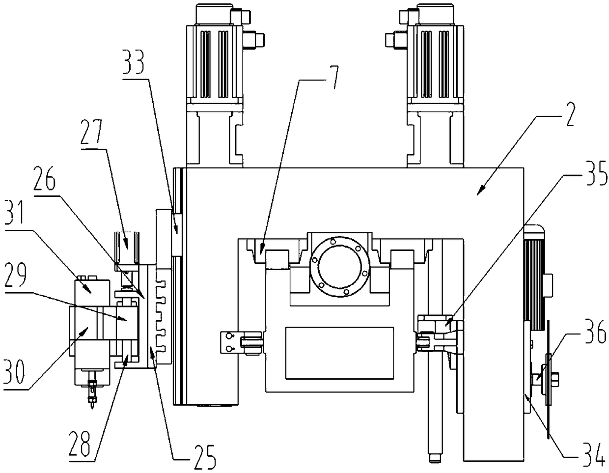 Composite sieve plate hole processing multi-spindle CNC drilling and milling platform