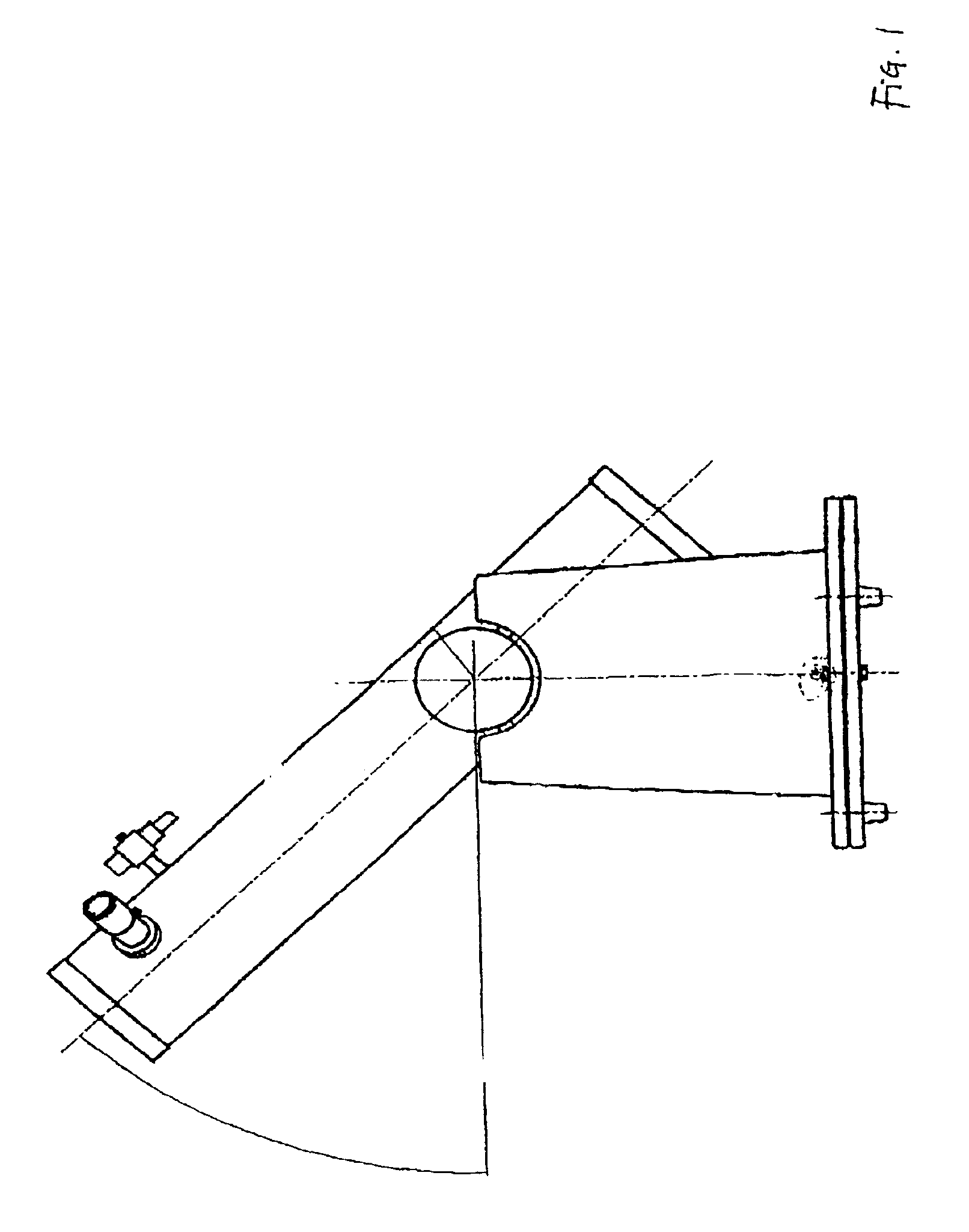 Apparatus and method for stabilizing an optical tube on a base