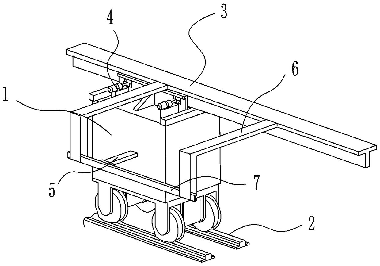 Horizontal elevator with car side arms