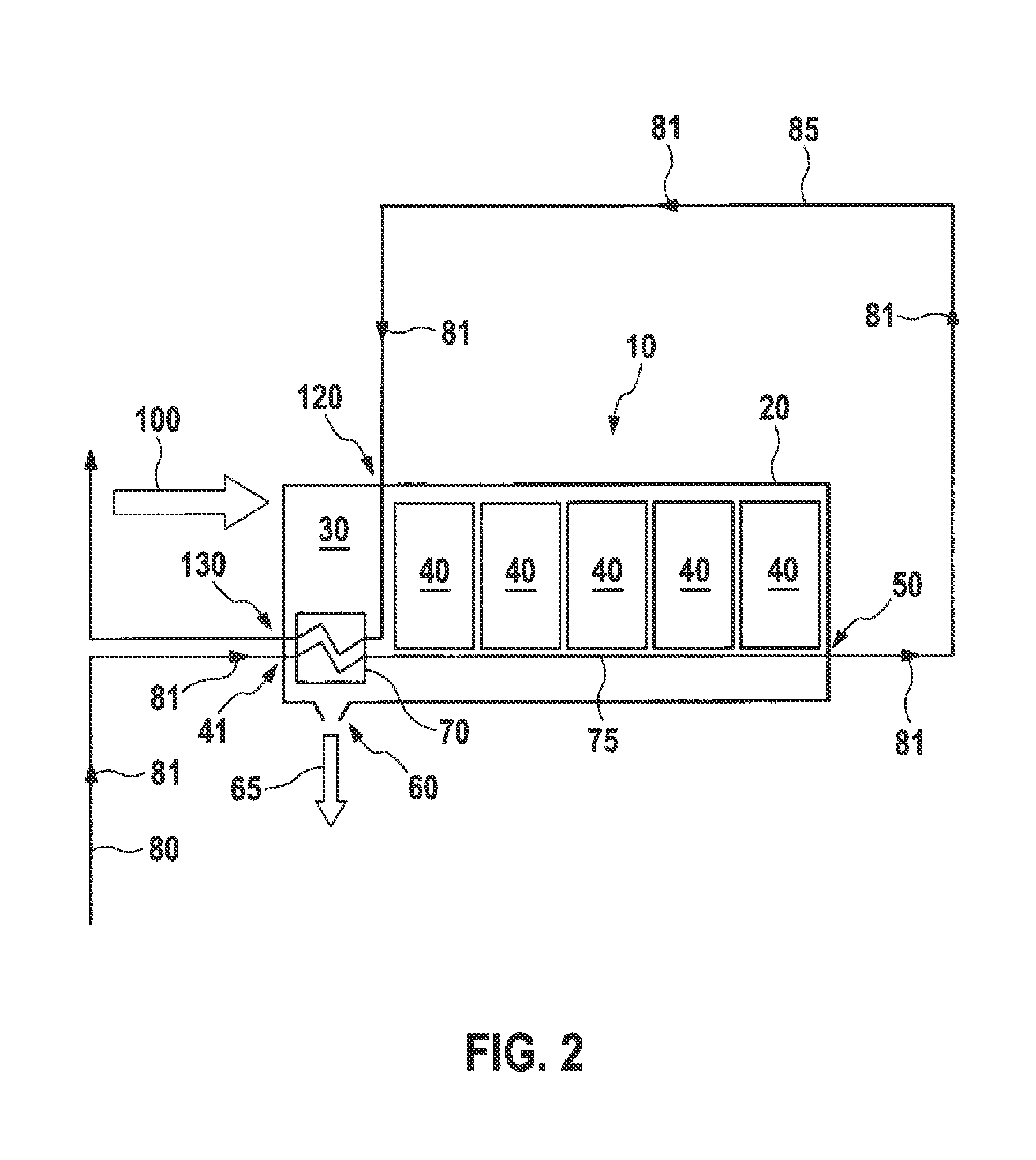 Condensing device and method for condensing moisture in a vehicle battery