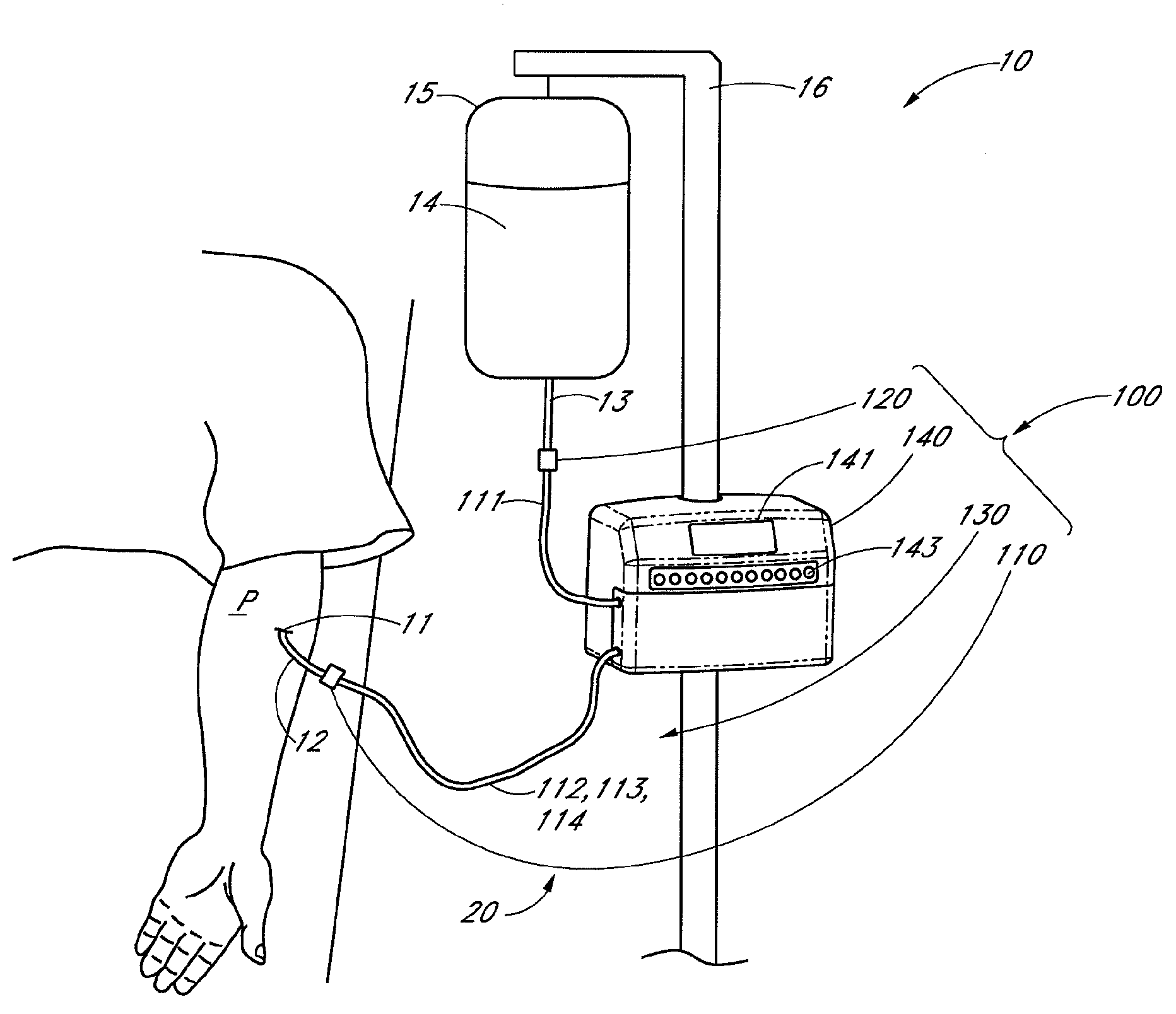 Anti-clotting apparatus and methods for fluid handling system