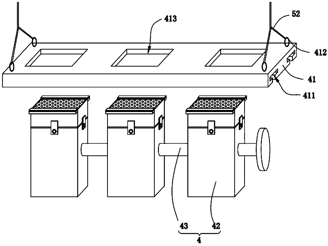 Dry ammonia process chemical waste gas desulfurization and denitration device