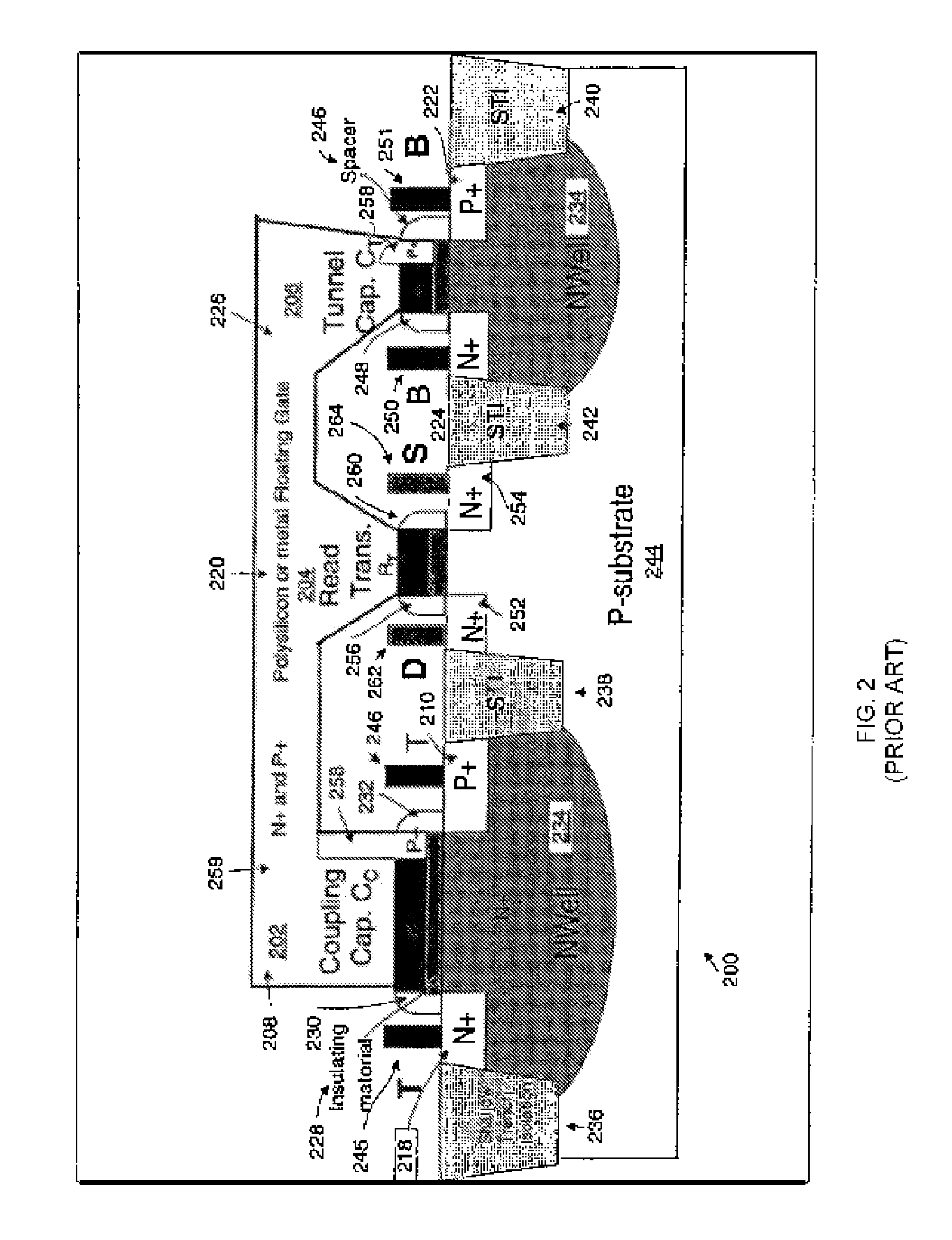 Non-volatile memory cell in standard CMOS process