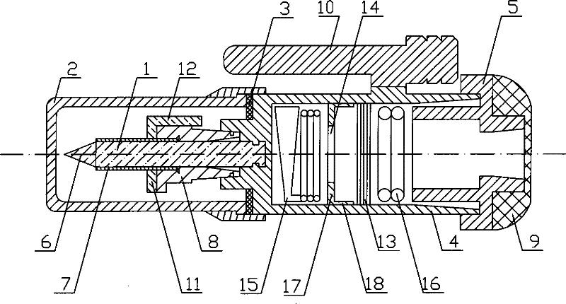 Portable pen type thyrocricoid puncture device