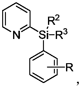 A kind of preparation method of alkyl modified pyridyl aryl silane compound