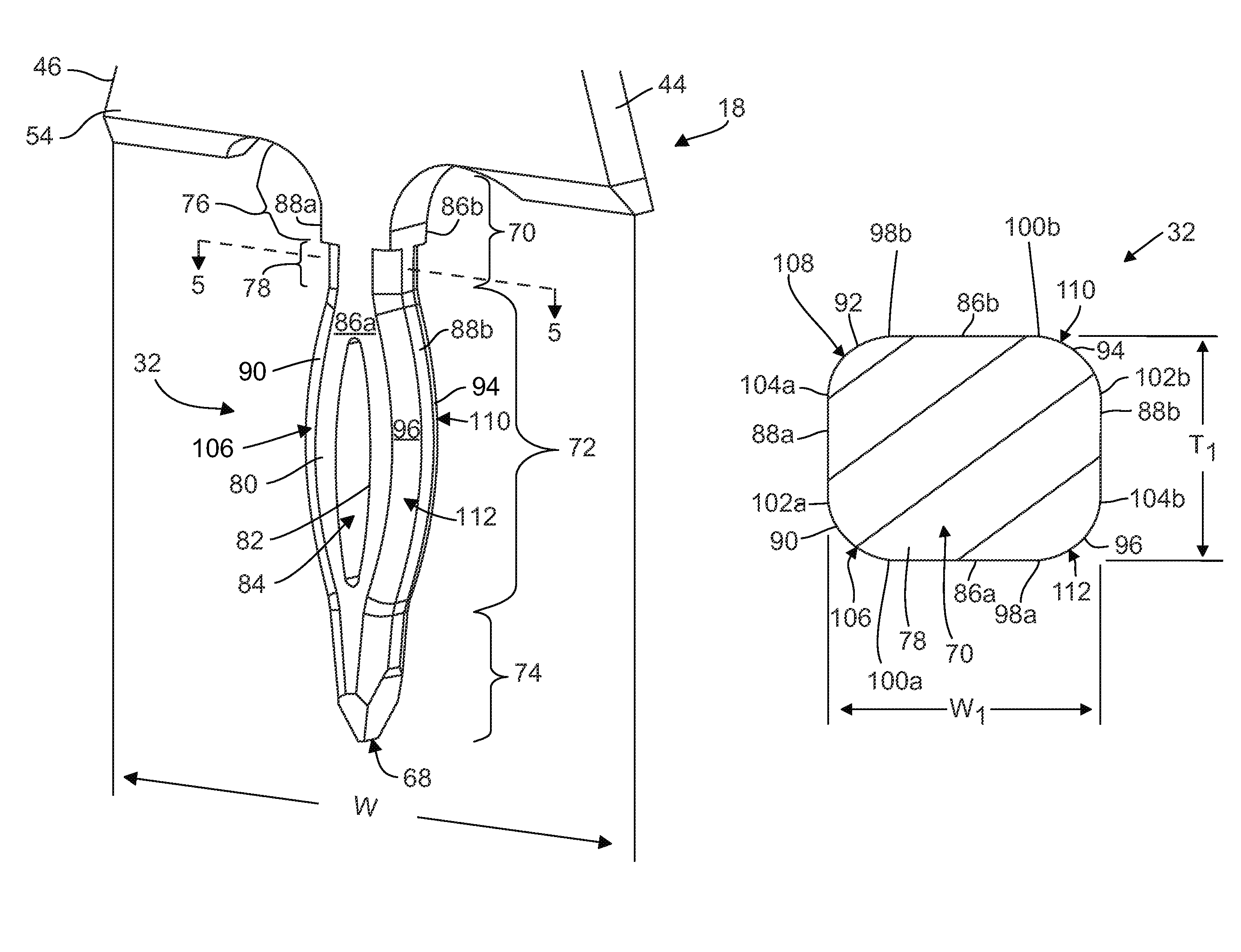 Eye-of-the needle pin of an electrical contact