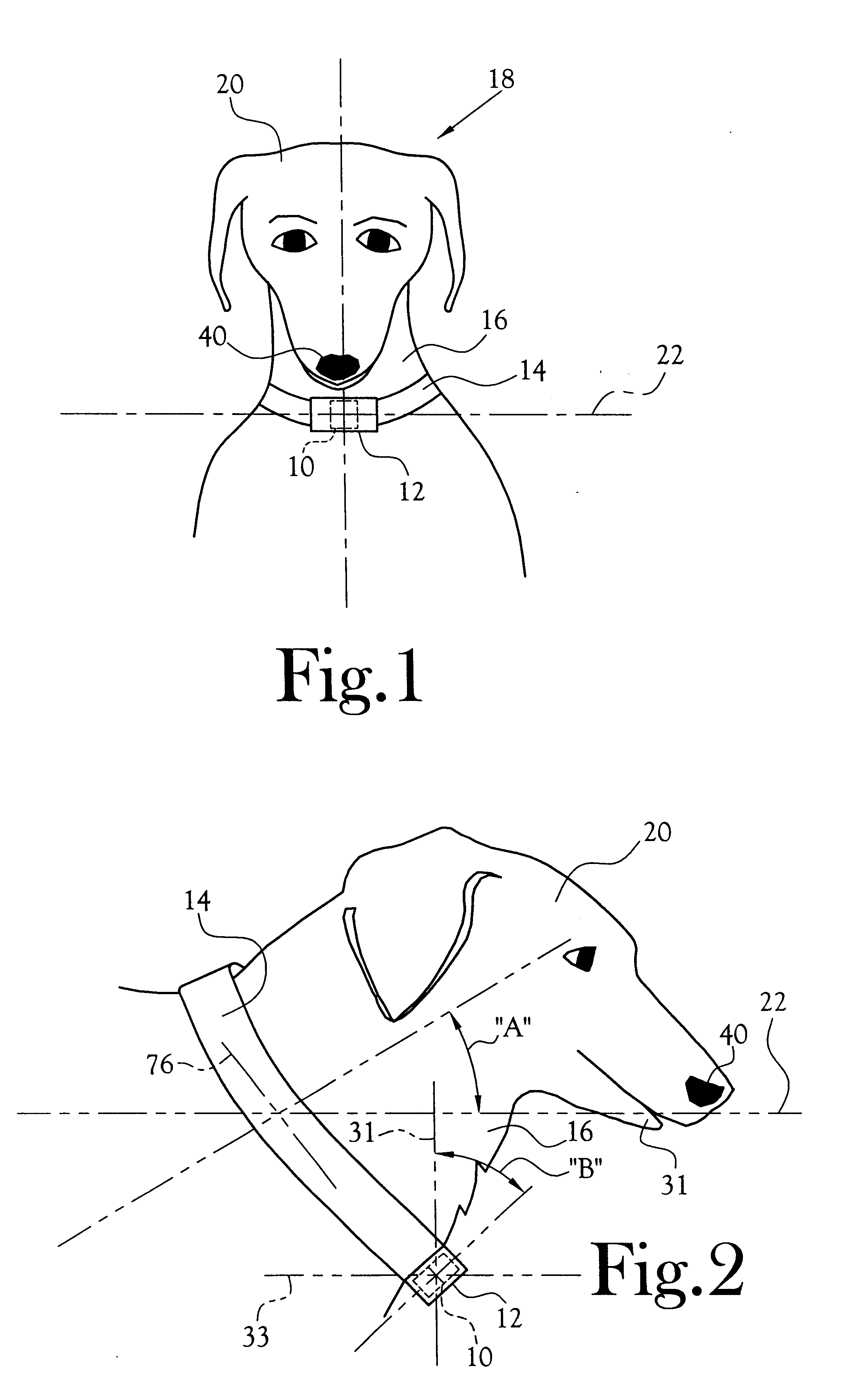 Appliance for dissuasion of a dog from barking