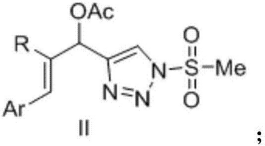 Novel 4-allyl acetate substituted N-sulfonyl 1,2,3-triazole and preparation method thereof