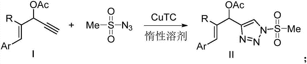 Novel 4-allyl acetate substituted N-sulfonyl 1,2,3-triazole and preparation method thereof