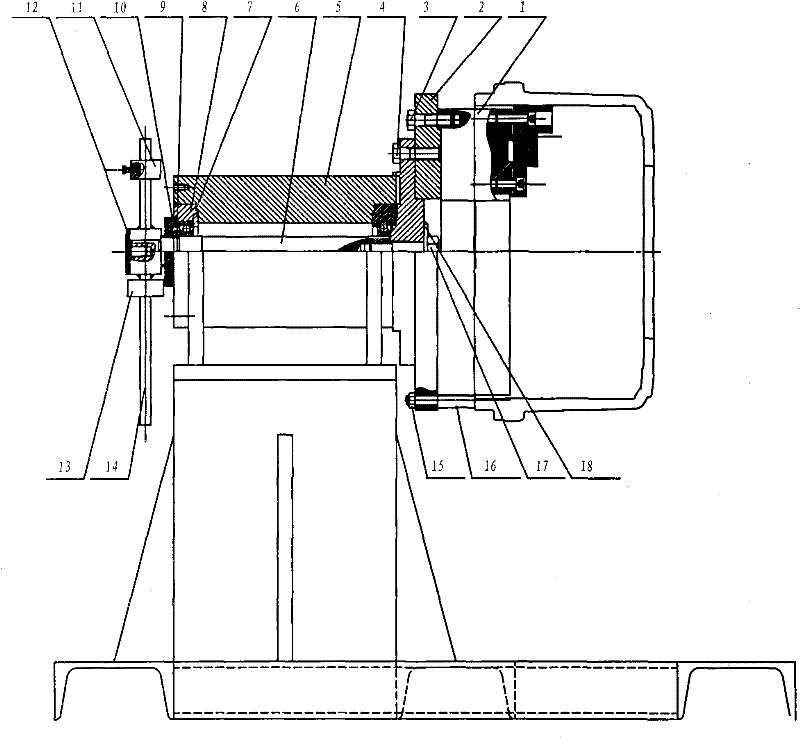 Drum brake and hub static balance testing device