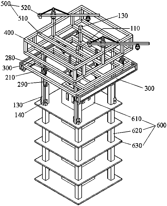 3D printing device and method for super high-rise buildings