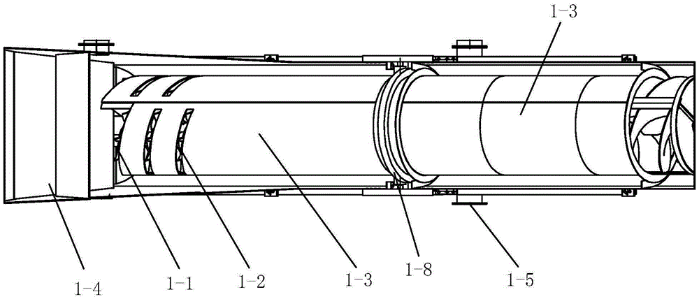 A construction waste removal and classification auger and a complete set of construction waste treatment equipment