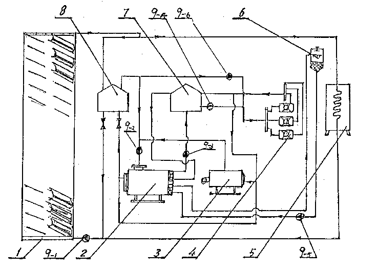 Medium-high temperature solar heat collecting absoption air conditioner system