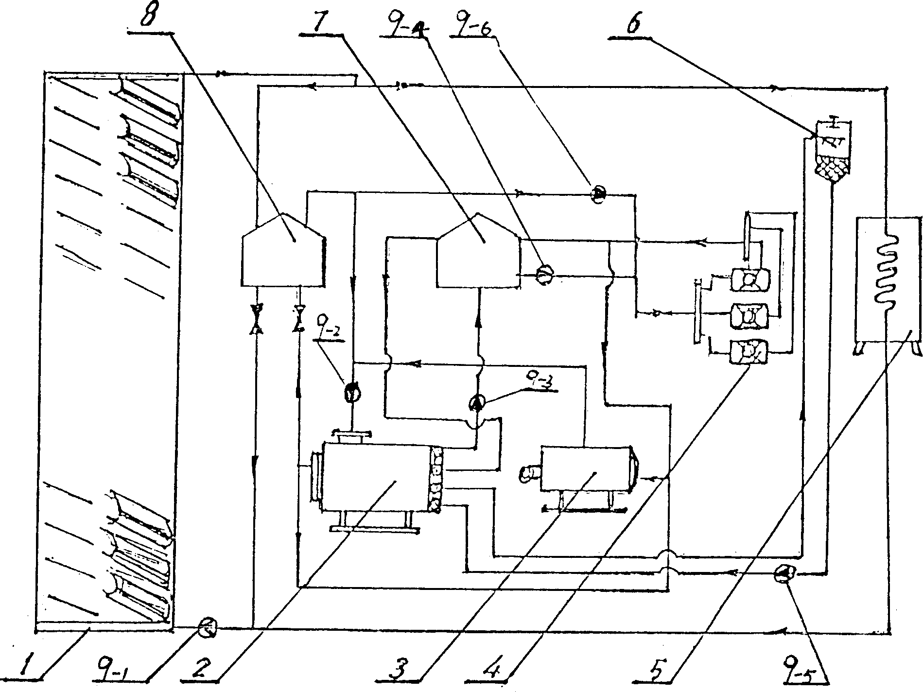 Medium-high temperature solar heat collecting absoption air conditioner system