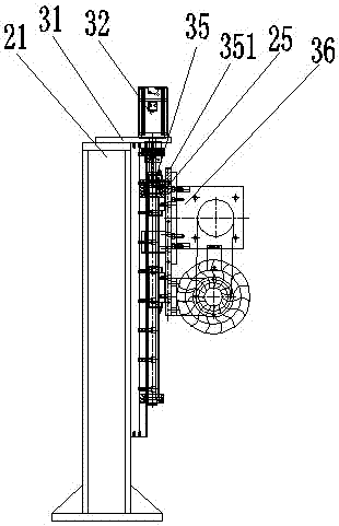 Four-axis wire drawing machine