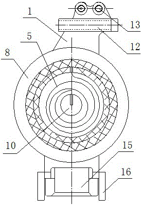 Large-stroke friction-free take-up and pay-off mechanism for spindle of knitter