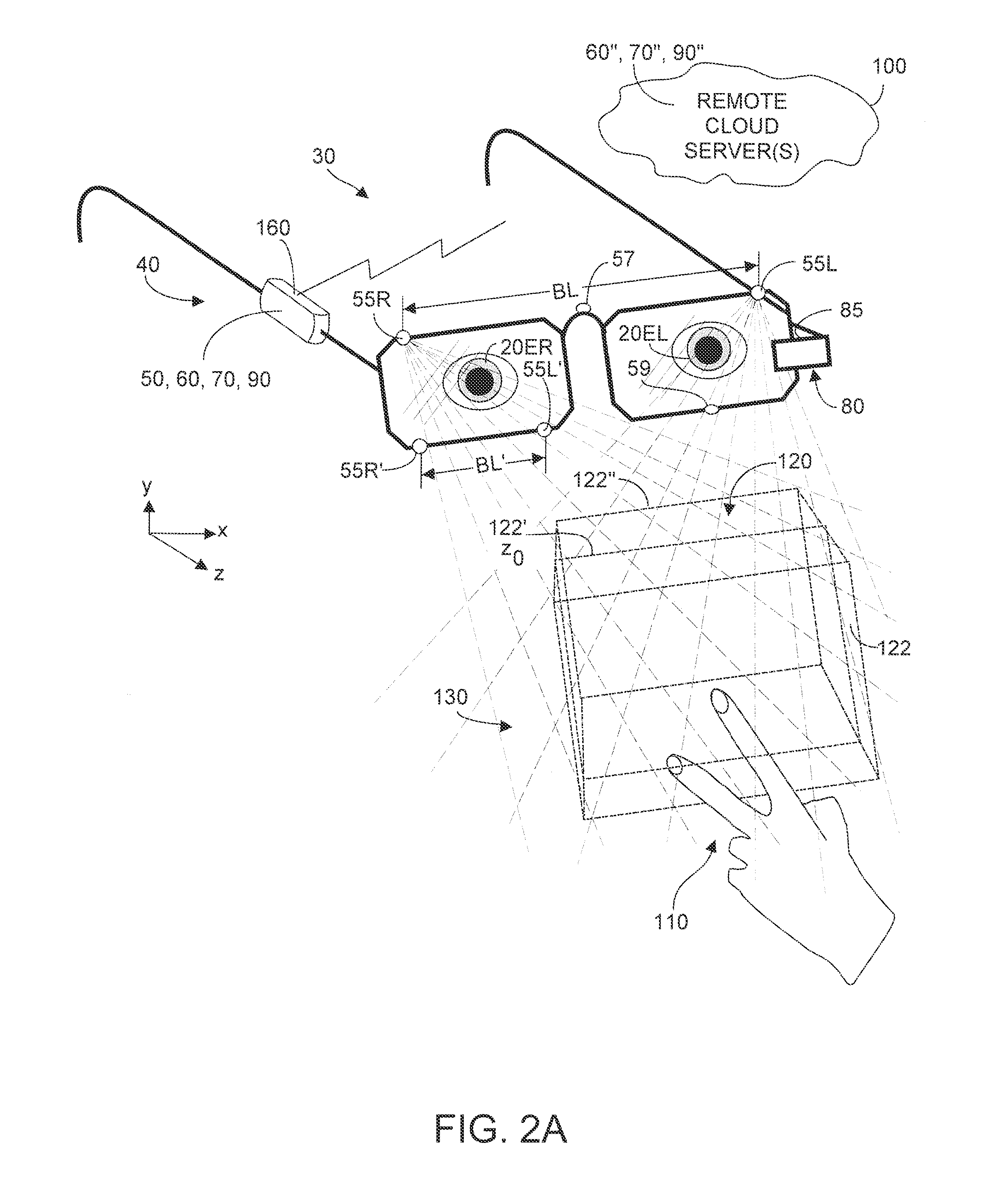 Method and System Enabling Natural User Interface Gestures with User Wearable Glasses