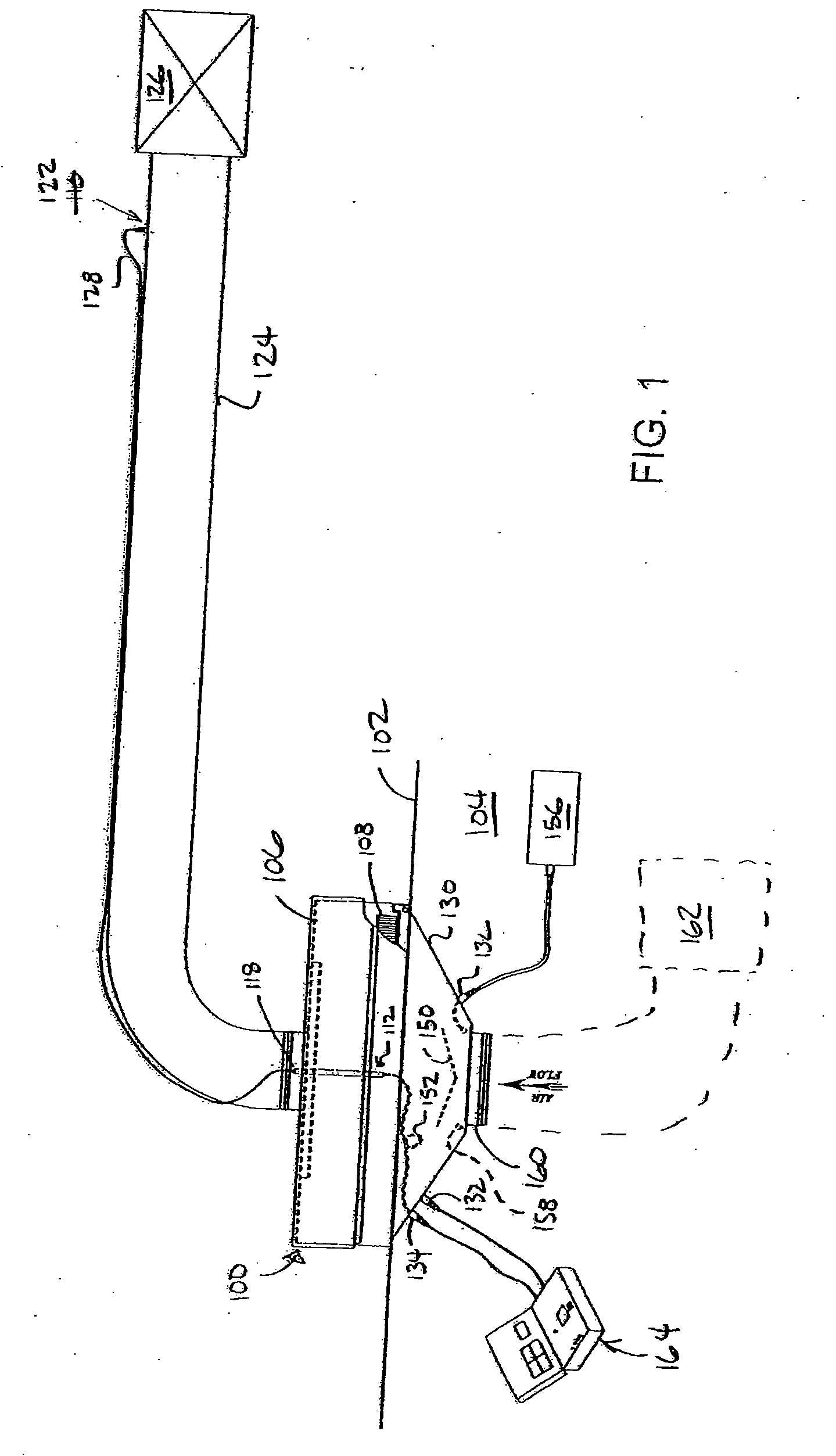 Exhaust Filter Module, and a Method and Apparatus for Efficiency Testing the Same