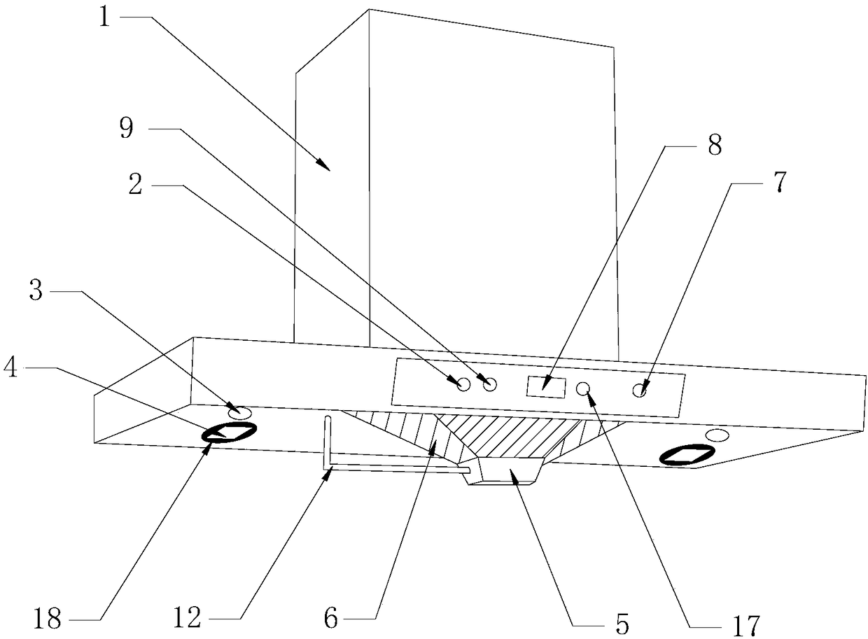 Lampblack extracting device capable of cooling