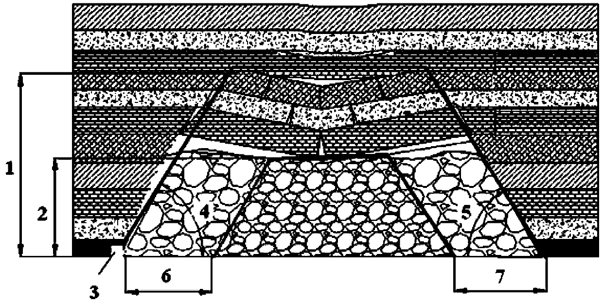 Gas extraction method based on mining-induced fracture circular rectangular half-space zone